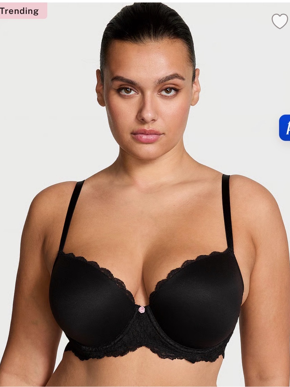 DREAM ANGELS
Smooth & Lace Lightly Lined Demi Bra
